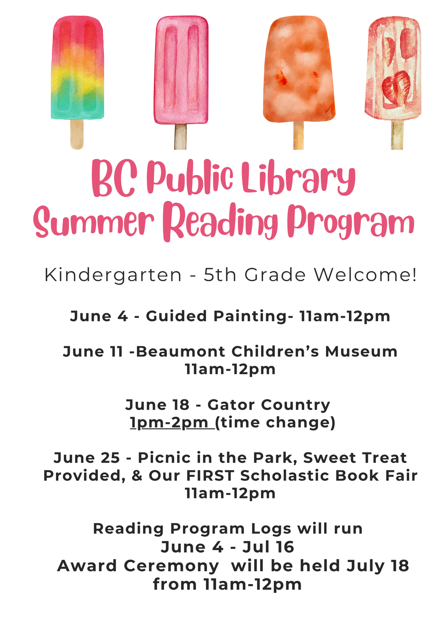 Summer Reading Program 2025